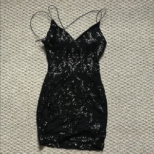 Windsor Black Sequin Dress